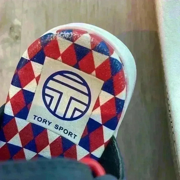 Tory Burch Tory Sport Velcro Sandals Navy sz 7.5 (runs small) - Picture 5 of 15